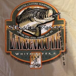 NEW Strike Force Largemouth Bass Cotton T-Shirt S
